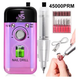 Máquina Perforadora de Uñas Eléctrica Portátil de 45000 Rpm Color Colours MOAKANY
