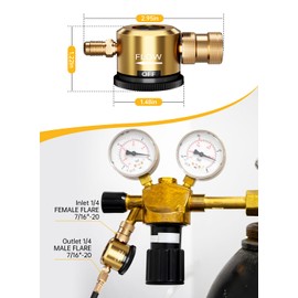 Nitrogen Purge Tool, HVAC Nitrogen Purge Regulator Tool, Nitrogen Regulators, High-Pressure Nitrogen Regulators Tool for Air Conditioning Maintenance