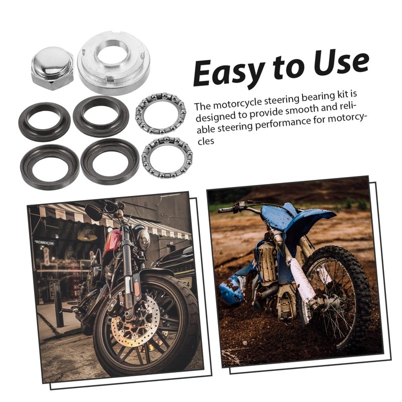 ULTECHNOVO 7pcs Steering Shaft Bearings Kit for Mini Dirt Bikes