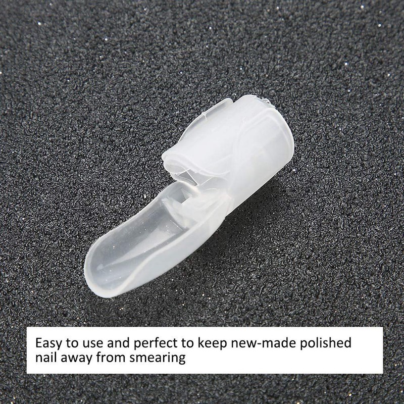Uxsiya 10Pcs/Set Finger Nail Protector Tips Barrier Protector Gel Nail
