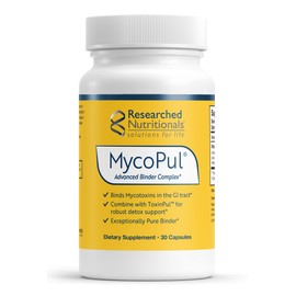 Researched Nutritionals MycoPul - Advanced Mycotoxin Binder Complex, Zeolite Detox, Humic Acid, Fulvic Acid & Activated Charcoal for GI Tract Detox, Clinically Researched Mold Binders, 30 Capsules
