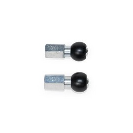 Burley COHO® Nutted Axle Bike Trailer Axle Adapter, M10 x 1.0, Black/Silver