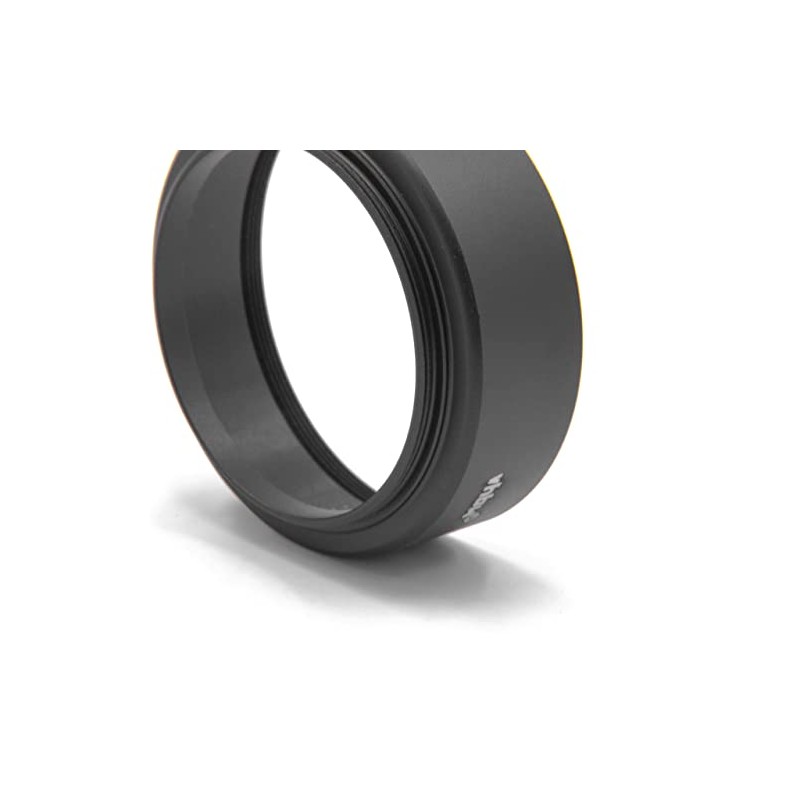 vhbw Metal Lens Hood 48 mm Black Style B Compatible