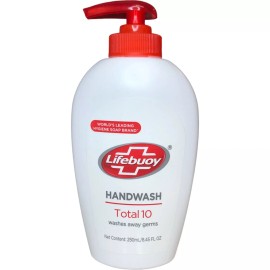Lifebuoy 24 Pack Lifebuoy Total 10 Hand Wash Soap 240mL/8.45oz Pump  Wash Germs Away Case