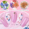 Guyode 5 Stück Nagel Charms Flower Nail Art Charms Nagelkunst