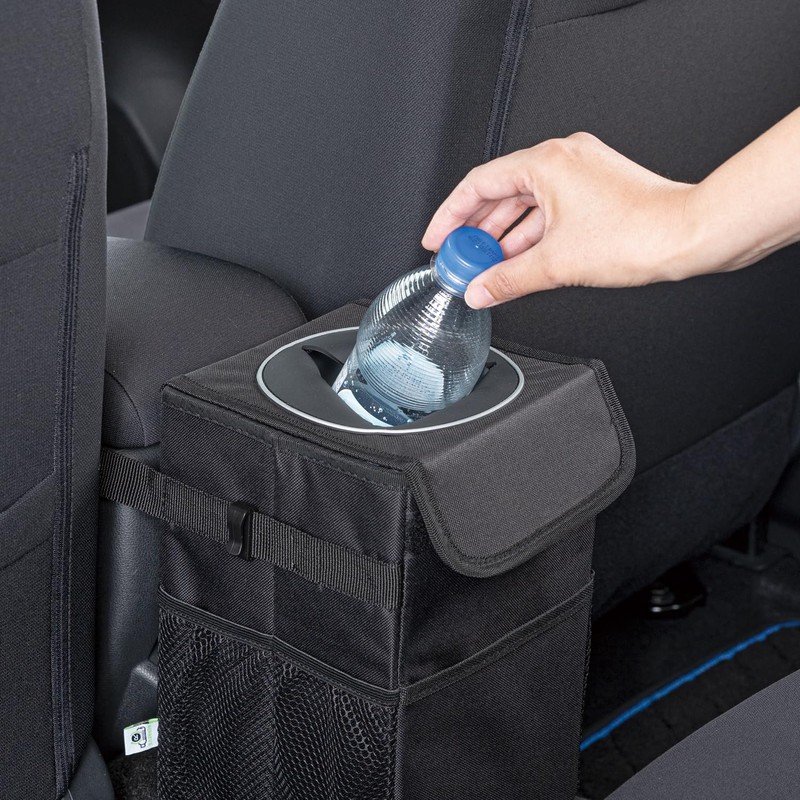 Bonform 7254-72BK Ripleve Multi-functional Dust Box, Black, Waterproof Material, Pocket,