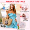 4 PCS Clear Keychain Pouch Mini Clear Makeup Bag Keychain