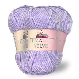 Himalaya Velvet, 3 Strands/Ball 100% Polyester Knitting Crochet Chenille Knitting Yarn Fluffy Yarn Clothes Baby Blankets Each Strand/Ball 100g 120m (90005)