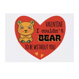 'I Couldn't Bear To Be Without You' Temporary Tattoo - Water Resistant, Skin-Safe, Non-Toxic Transfer (TO00082367)