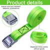 Cisixin Pack of 6 Tie Down Straps with Clamping Lock