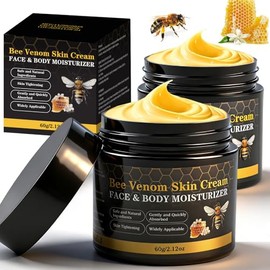 Bee Venom - Crema para la piel, crema instantánea de estiramiento facial, 2 unidades, eliminación de arrugas, reafirmante para la cara, antienvejecimi