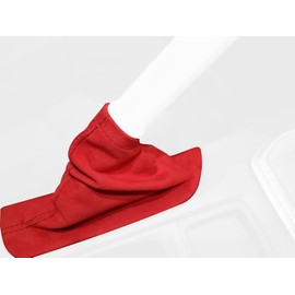 RedlineGoods Handbremsmanschette kompatibel mit Subaru WRX 2022-24. Maßgeschneidert - Nicht universell. Echtes Top Qualitat Italienisches Leder. Rot mit Schwarzem Faden