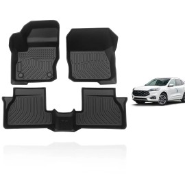 NB-Autos Para 2012-2018 Ford Focus Alfombrillas de piso 3D TPE para todo tipo de clima