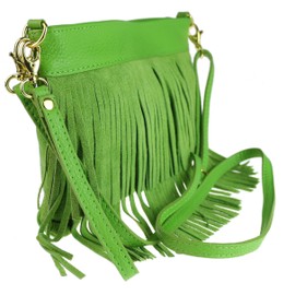 Girly Handbags Womens Gina Cross-Body Bag Light Green