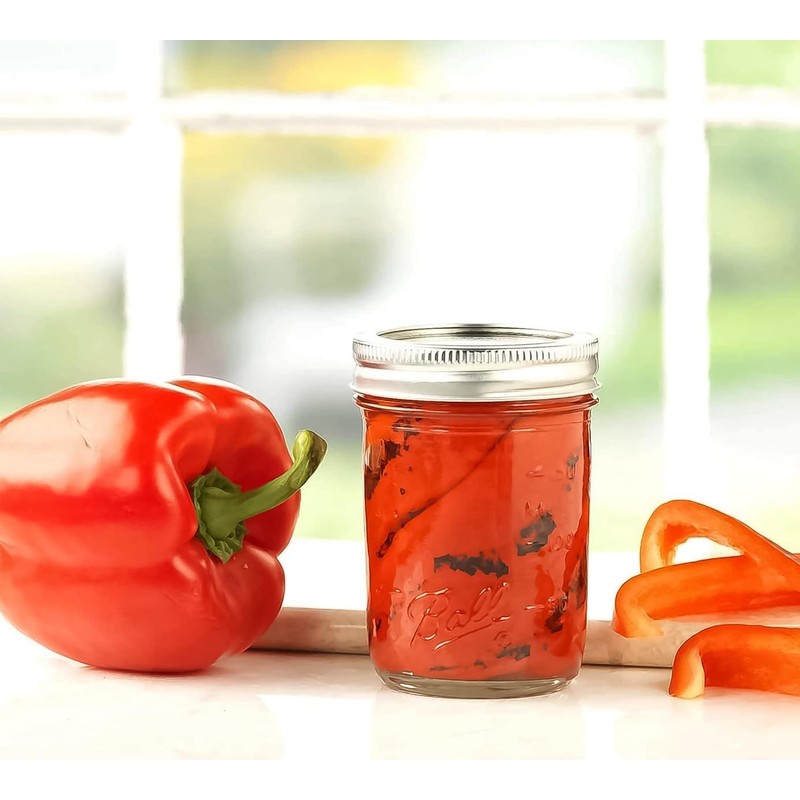 Ball Regular Mouth Glass Mason Jars with Lids and Bands,