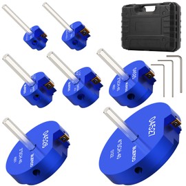 BLEKOO 7PCS PVC Pipe Reamer Kit - SCH40 Aluminum Deburring Tool Kit (3/4" to 4") | Dual-Blade Technology | Deburring Tool for PVC & ABS Pipes | Fits Standard 1/2" Drills