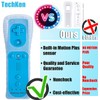 TechKen Motion Plus Wii Controllers 2Packs with Nunchucks, Wii Remote