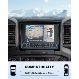 For 2025 Nissan titan Screen Protector -(2PCS) 2024 2025 titan(SV/Pro-4X/Platinum Reserve) Accessories HD Transparent Protective Nano Film 8/9Inch Navigation Touchscreen Anti-Scratch Fingerprint