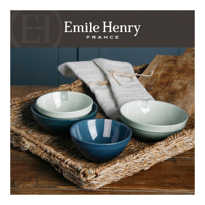 Emile Henry HR ceramic rice bowl + soup bowl set