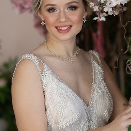 Clearine Women's Wedding Bridal Jewellery Set Marquise CZ Leaf Flower Filigree Necklace Dangle Earrings, Brass Brass Cubic Zirconia, Cubic Zirconia