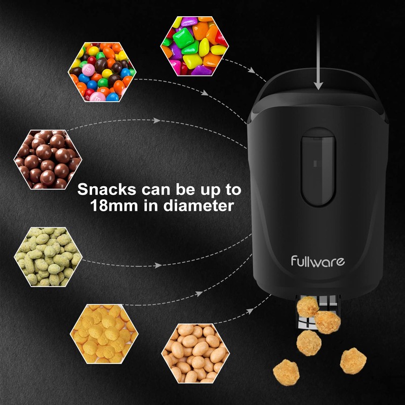 Fullware Nuts Dispenser 9 oz Keep Fingers Clean Snack Dispenser