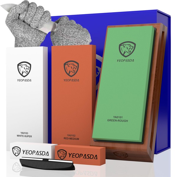 Extra Large Knife Sharpening Stone Kit - YeopAsda Thickered 3