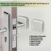 Door Stopper Clear Rubber Door Stops Wall Protector, Transparent Self