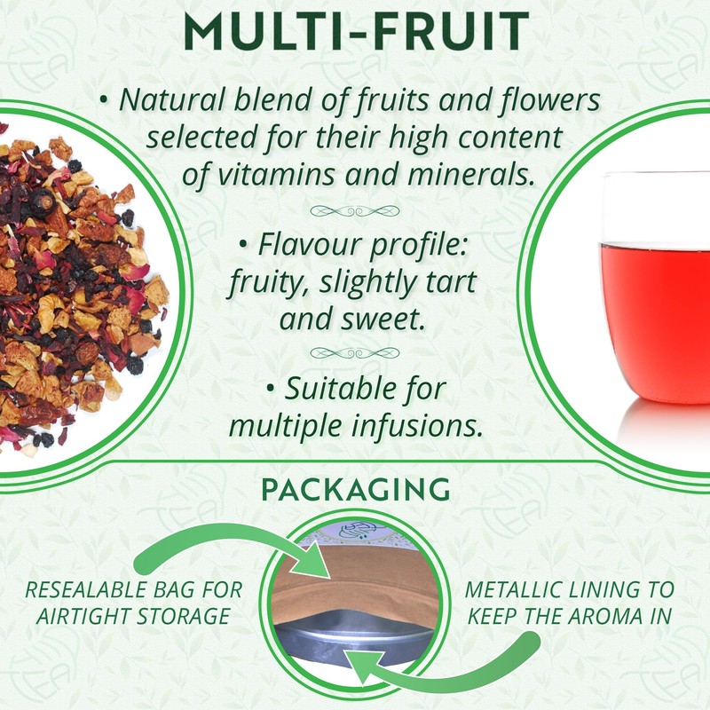 Multi-Fruit Loose Fruit & Herbal Tea - Natural Vitamins –