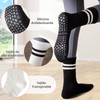 6 Pares Calcetines de Yoga para Mujeres, Calcetines Antideslizantes Algodon,