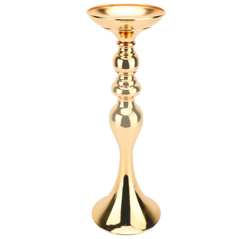 2 Pcs Wedding Flower Stand Exquisite Metal Candle Holder Wedding