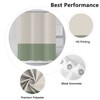 ASDCXZ Shower Curtain Green 180 x 180 cm, Modern Beige