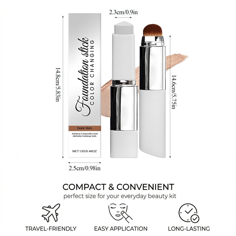 ARHZ 1 x Colour-Changing Makeup Stick with Brush, Moisturising and