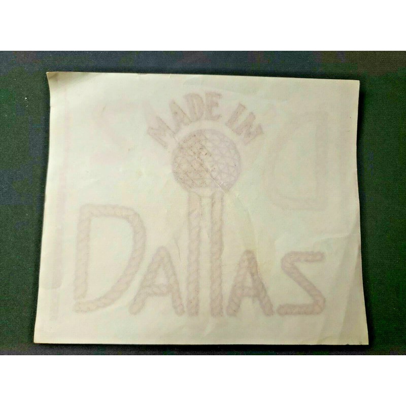 Vintag Made in Dallas Texas Iron On Transfer Unused New