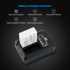 LP-E8 Battery Charger USB Dual Charger for Canon EOS Rebel