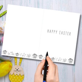 Words 'n' Wishes Easter Card for Friends and Family, 17.6 x 12.7 cms, FSC Certified and Multi-Coloured