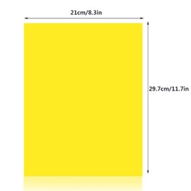 Lystaii 9pcs Gel Light Filter Color Correction Colored Overlays Transparent Color Film Lighting Gel Filter Plastic Sheets Correction 11.7 by 8.3 Inches for Film, Video, Photo, Stage (Yellow)