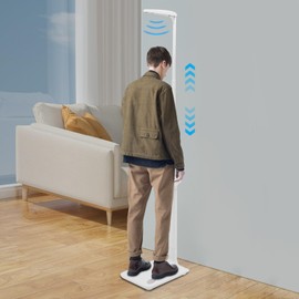 AGULIUM Professional Digital Physician Scale, Ultrasonic Height and Weight Scale Body Fat Analyzer, Smart Medical Scale for BMI Calories Muscle Bone Content, 440lbs Load Capacity