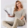Ekouaer Lounge Sets for Women Ribbed Pajama Set Short Sleeve