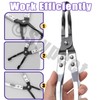 Swpeet 1Pcs Valve Seal Pliers Heavy Duty 270mm Length Valve