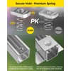 GZBEVITAR Spring Channel Nut and Bolt - 1/2" x 15/16"
