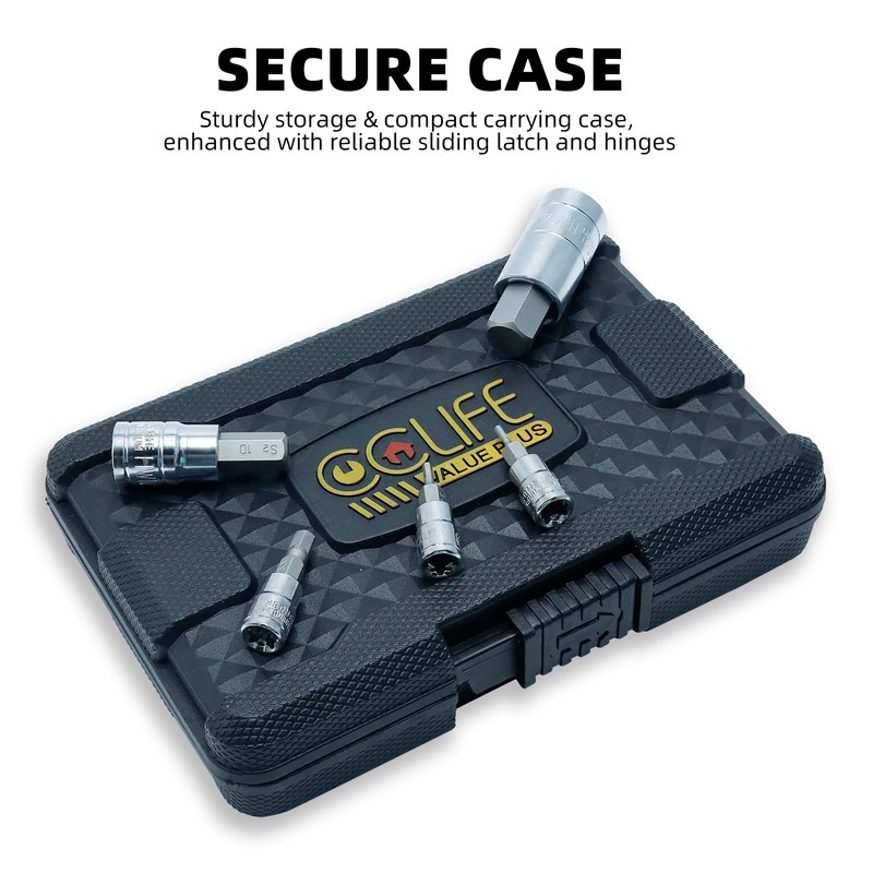 CCLIFE 13-Piece Hexagonal Socket Wrench Set Metric 2 mm -