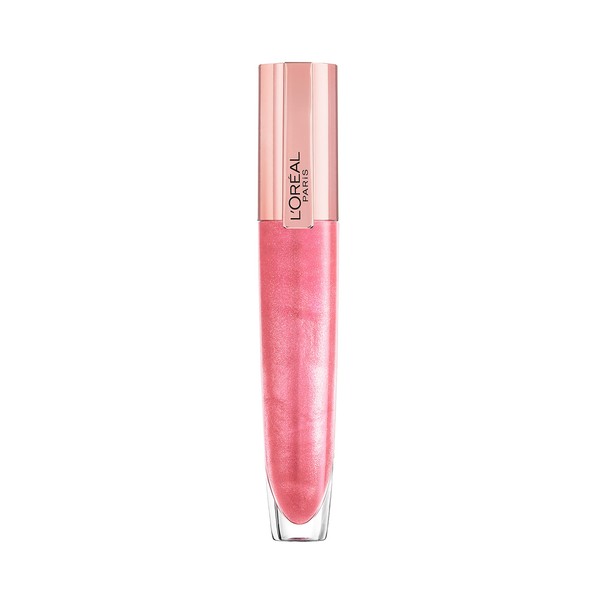 L'Oréal Paris Lip Gloss, Plumping and Hydrating, with Hyaluronic Acid and Collagen Complex, Glow Paradise Balm-In-Gloss, 406 I Amplify