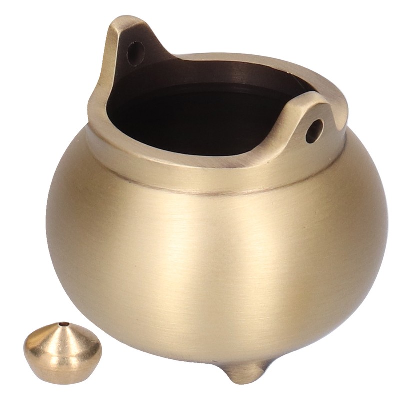 Mini Incense Burner Copper 3 Legs Incense Stick Holder for