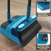 JEHONN Dustpan and Brush Set, 54 inches Long Handle Swivel