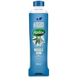 Radox Muscle Bath Soak | Blended with Sea Minerals and Sage | Pack of 3 x 500ml