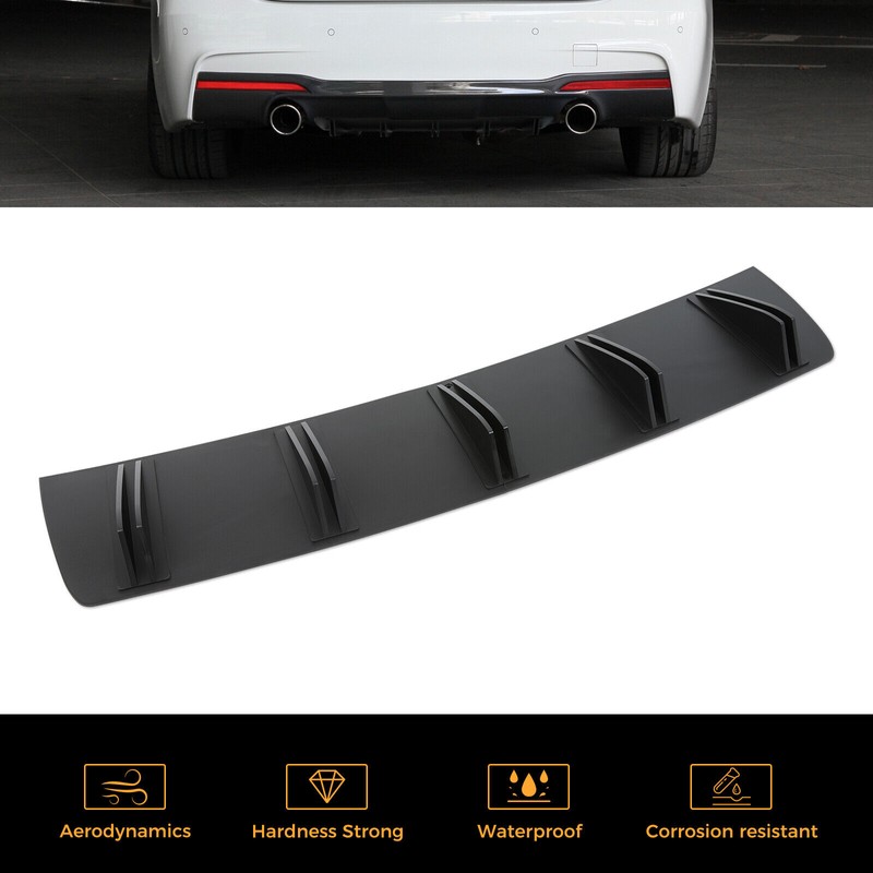 KEEPDSGN Rear Diffuser Bumper Lip Spoiler Splitter 5 Fins For