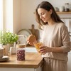 2 Pack 8.45 oz Airtight Glass Jars with Cork Lids,