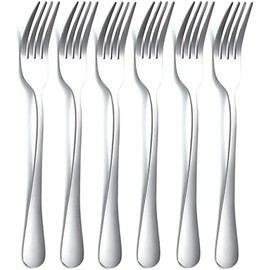 Dinner Forks 6 Pieces, Stainless Steel 20cm Table Forks Cutlery Forks Set, Silverware Set, Dishwasher Safe. (6)