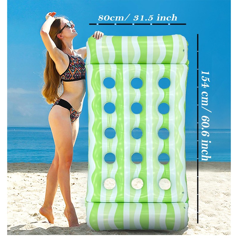 2-Pack Inflatable Pool Floats Mat for Teens, Large Pool Floaties