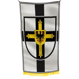 Teutonic Order Grand Master Historical Replica 3x5 feet Flag Banner Vivid Color Double Stitched Brass Grommets